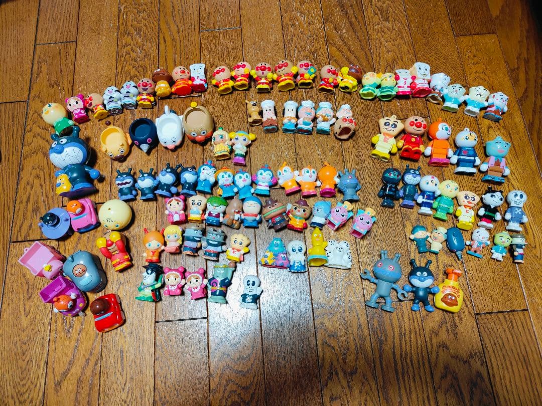 アンパンマン 指人形 フィギュア ミニカー おもちゃ 約100個 まとめ売り