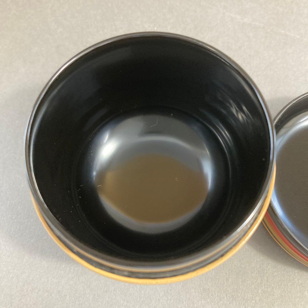 茶道具　独楽塗　棗　黒切合口　中次　S109N