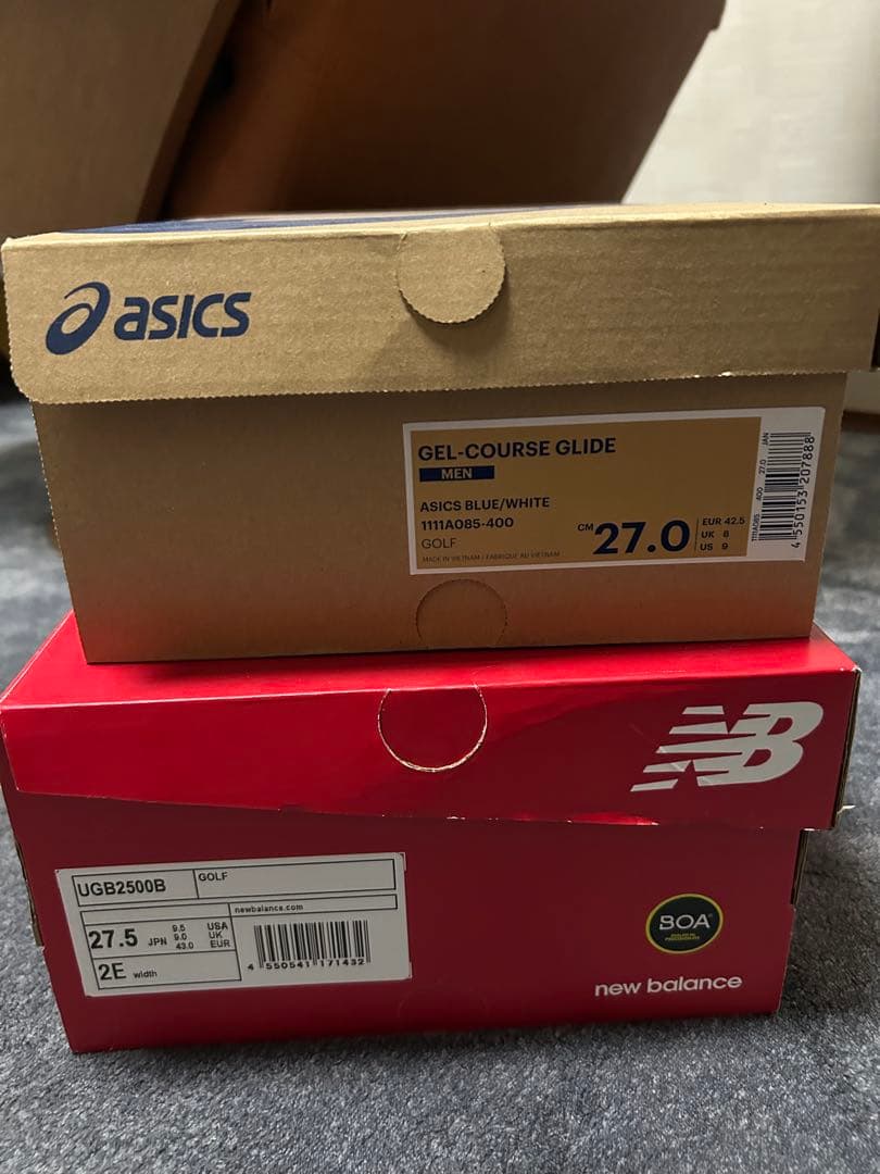 【土日限定】New Balance &asicsゴルフシューズ