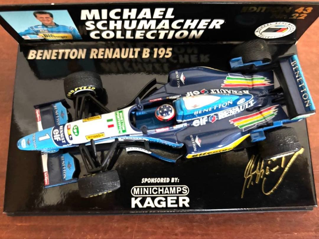 ベネトン・ルノー ミニカー 1995年 優勝記念