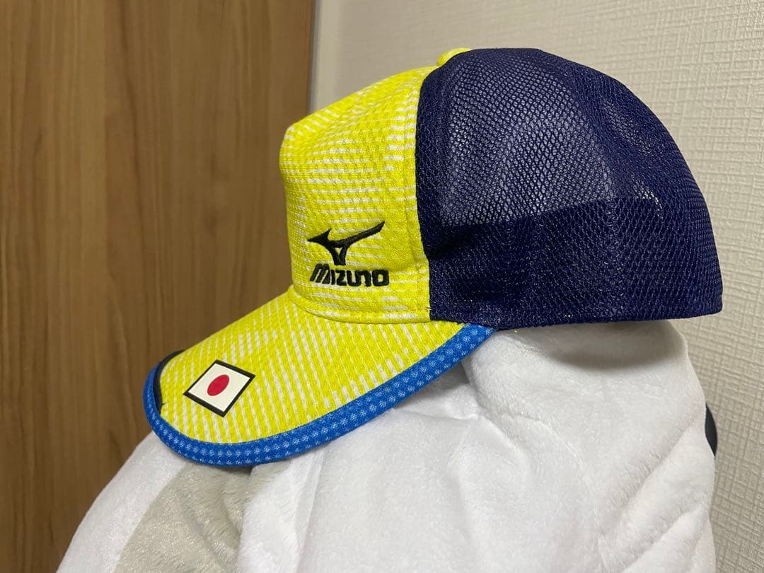 ミズノ MIZUNO ソフトテニス キャップ 非売品 激レア 日本代表 支給品