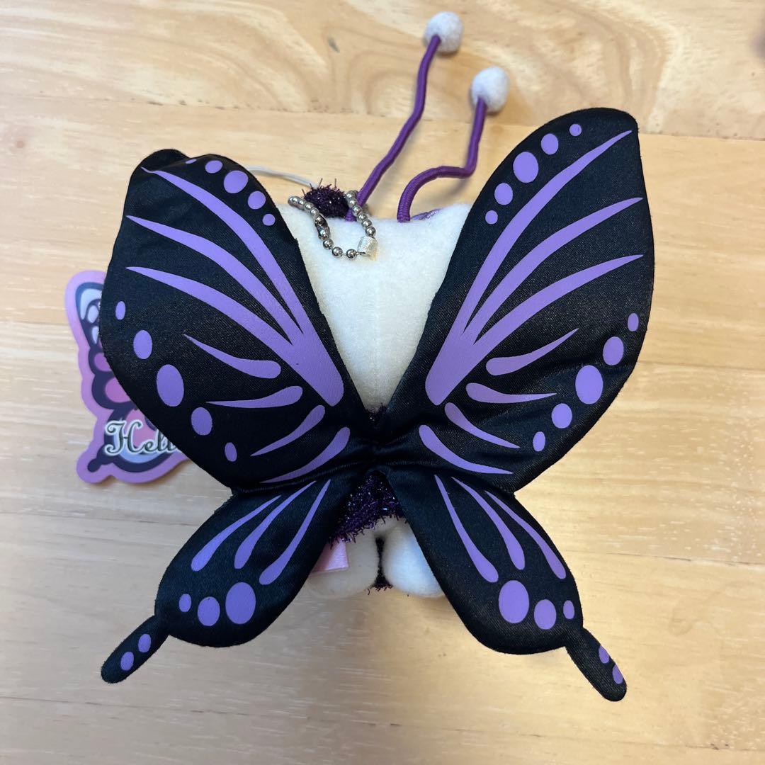 限定レア　ハローキティ　北海道雪うさぎ　花と蝶　ぬいぐるみマスコット