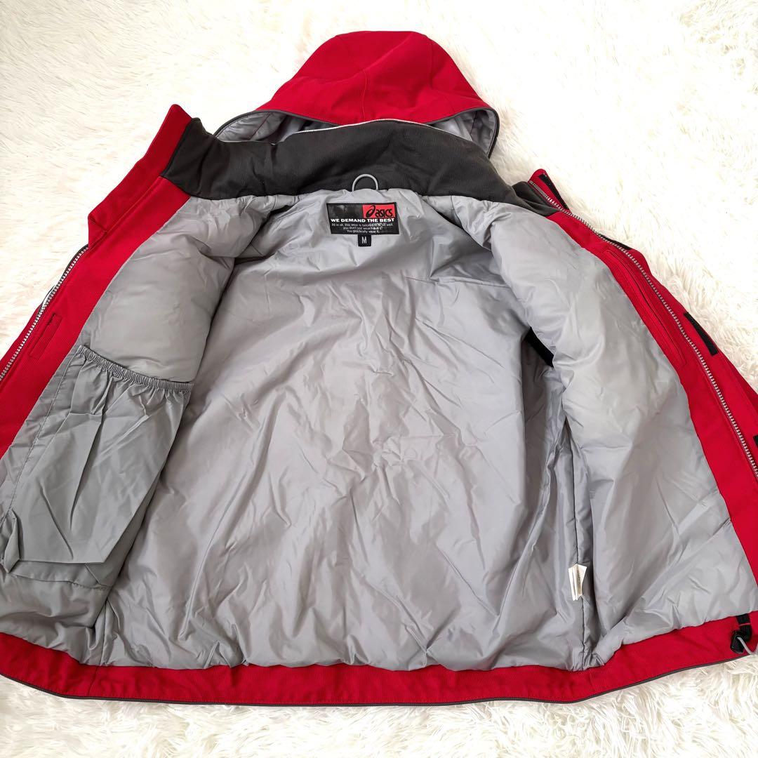 極美品☆asics advance plus スキーウェア　赤　上下セット　M