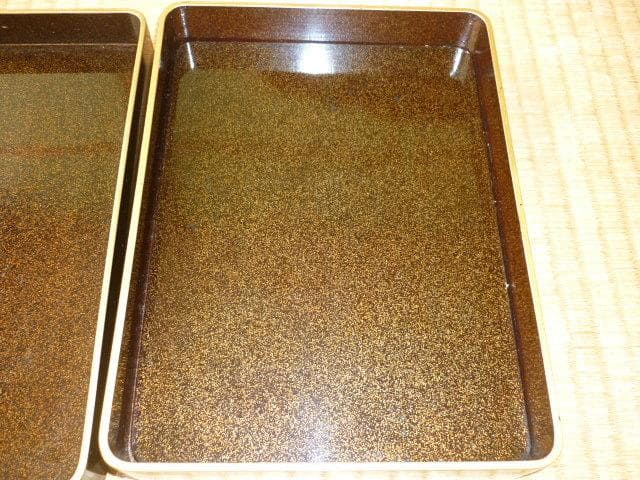 非売品美品 昭和初期 桐箱付き◆輪島塗 『五七の桐』蒔絵 文部省 賞 文箱/硯箱