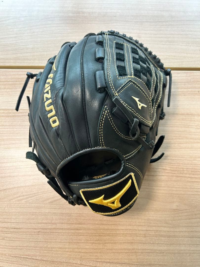 Mizuno 野球グローブ 黒 レザー