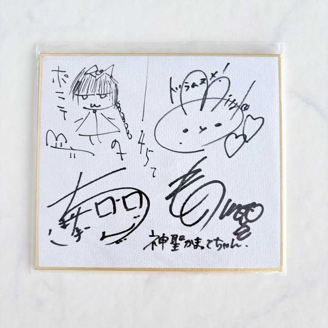 神聖かまってちゃん 直筆サイン入り色紙 ちばぎん