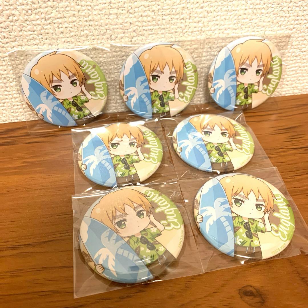 ヘタリア マルイ キャラメキストア 缶バッジ　イギリス　7個