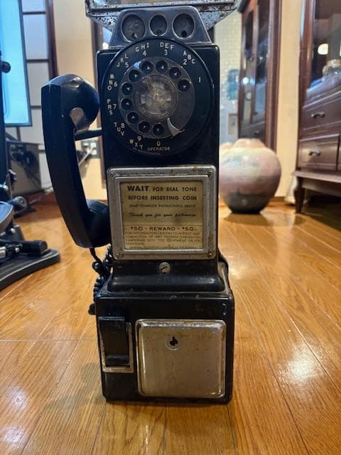 アメリカの公衆電話レトロ