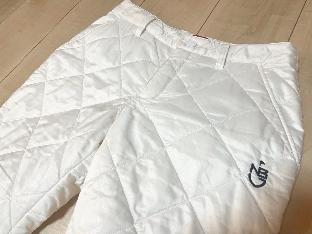 ニューバランス ゴルフ 防寒防風 中綿ホワイトパンツ