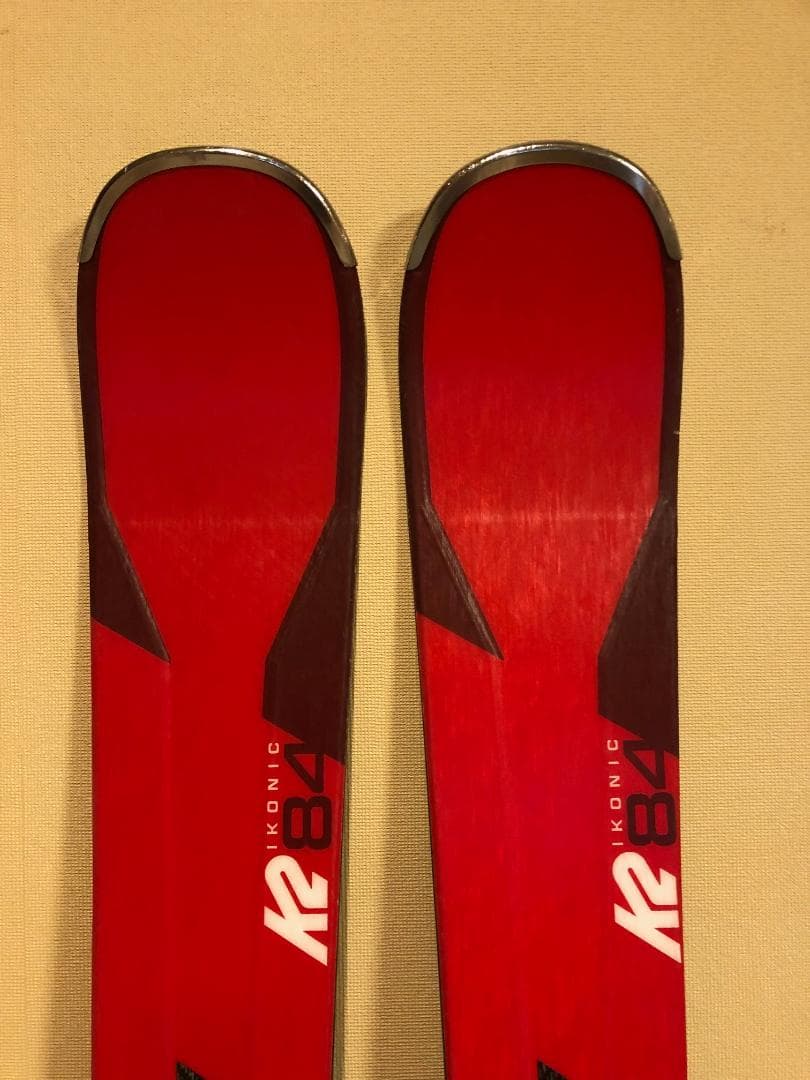 K2 IKONIC 84 スキー板 赤 バインディング付き