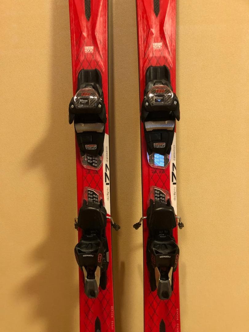 K2 IKONIC 84 スキー板 赤 バインディング付き
