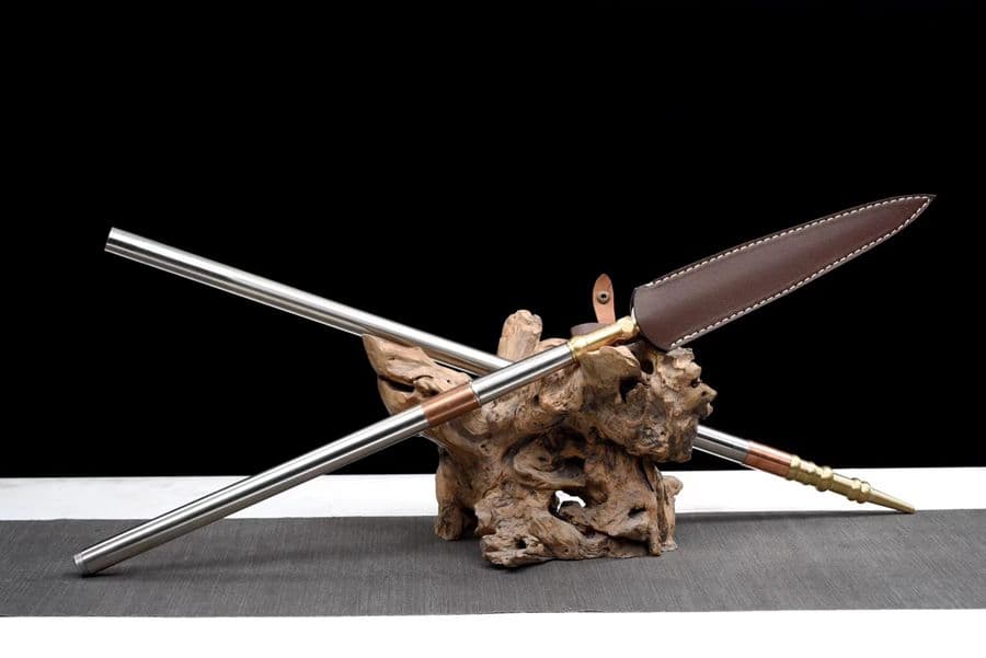 新型赤桜槍 古兵器 武具　刀装具　日本刀　模造刀 居合刀 長尺