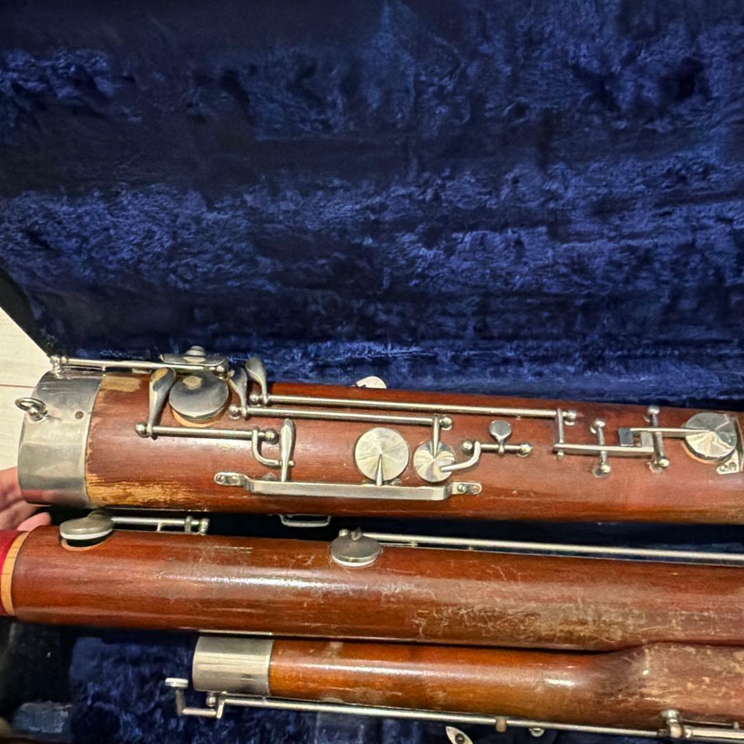 【OH済】Huller ドイツ製ファゴット 全タンポ交換　バスーン クルスペ