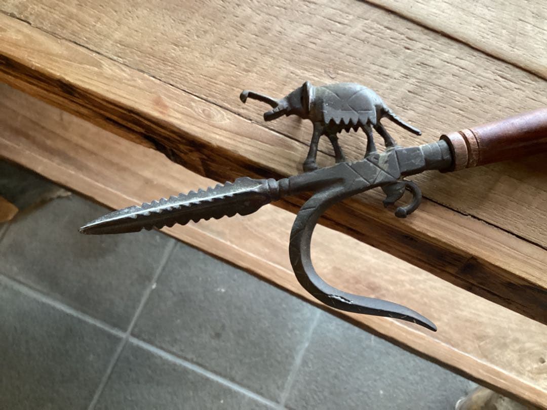 ビィンテージ　インド古武具　象使い　アンクス