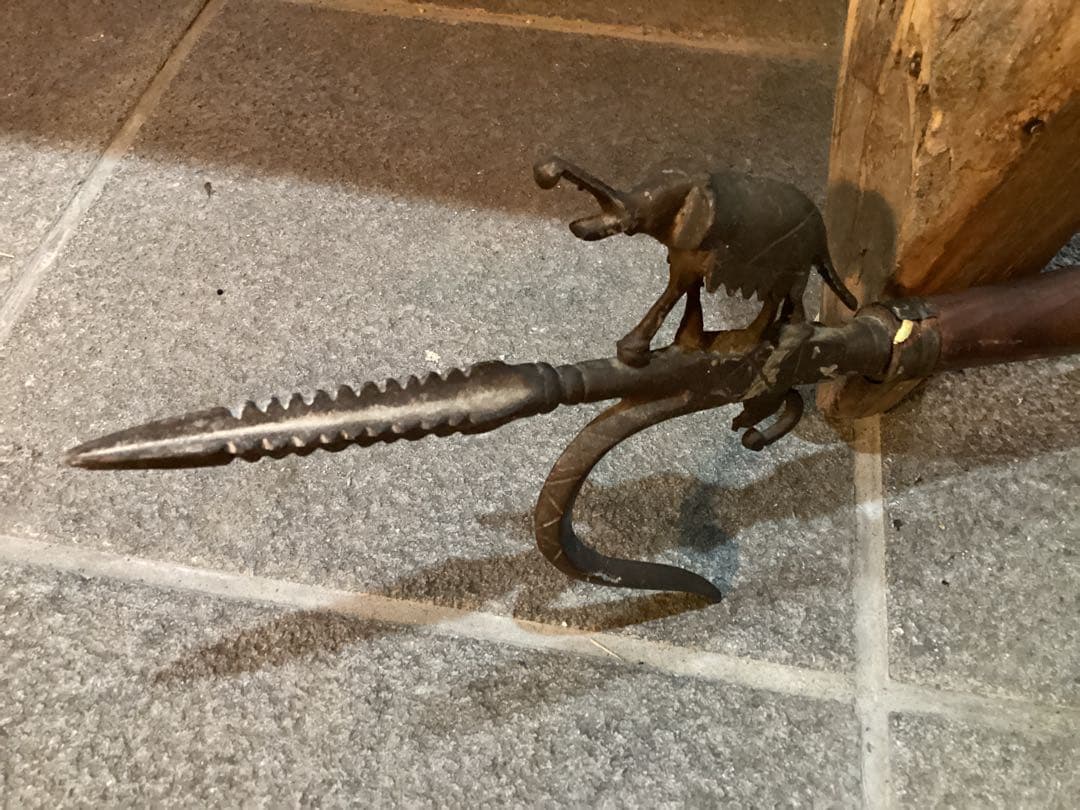 ビィンテージ　インド古武具　象使い　アンクス