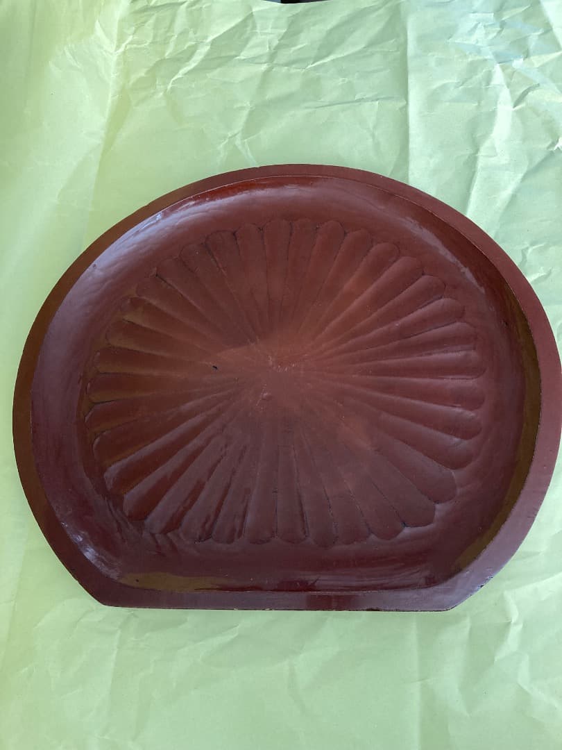 藤原盆 / 骨董　木地盆