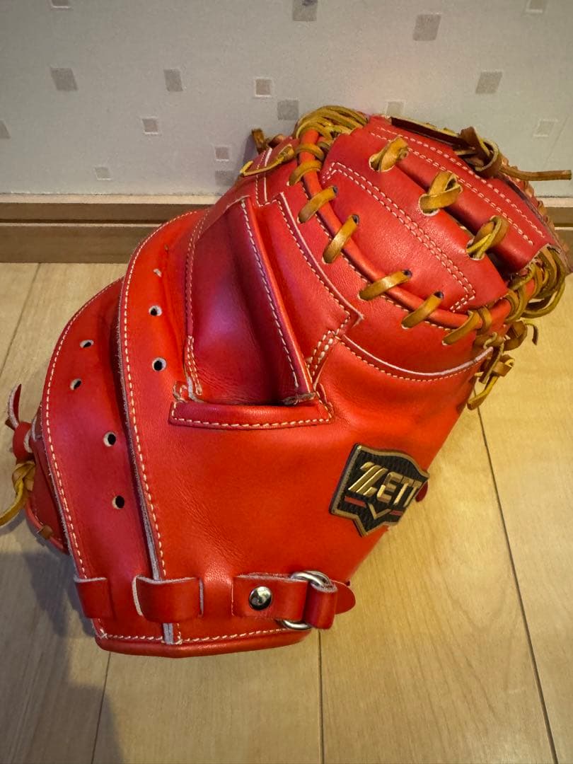 レザー 赤 キャッチャーミット