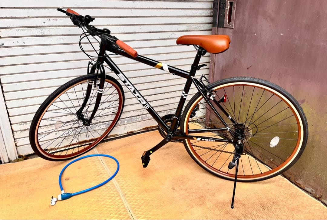 ①【静岡市引き取り限定】 シマノ製14段変速クロスバイク　zjk-zb01