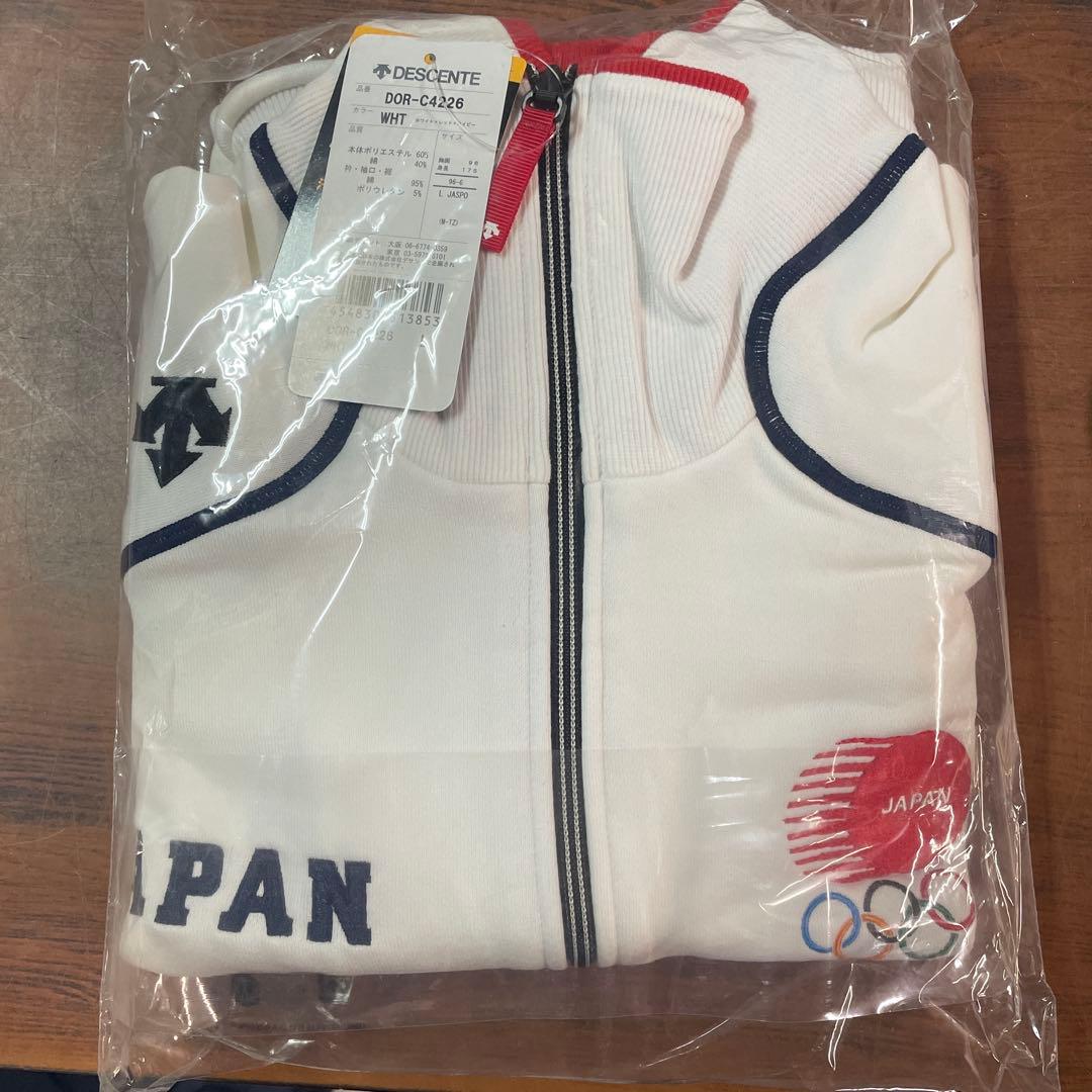 DESCENTE DOR-C4226 ホワイト Lサイズ ウォームアップウェア