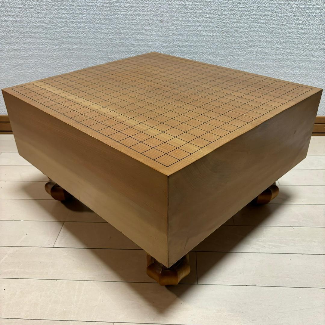 美品☆　碁盤 板目 足付 脚付碁盤