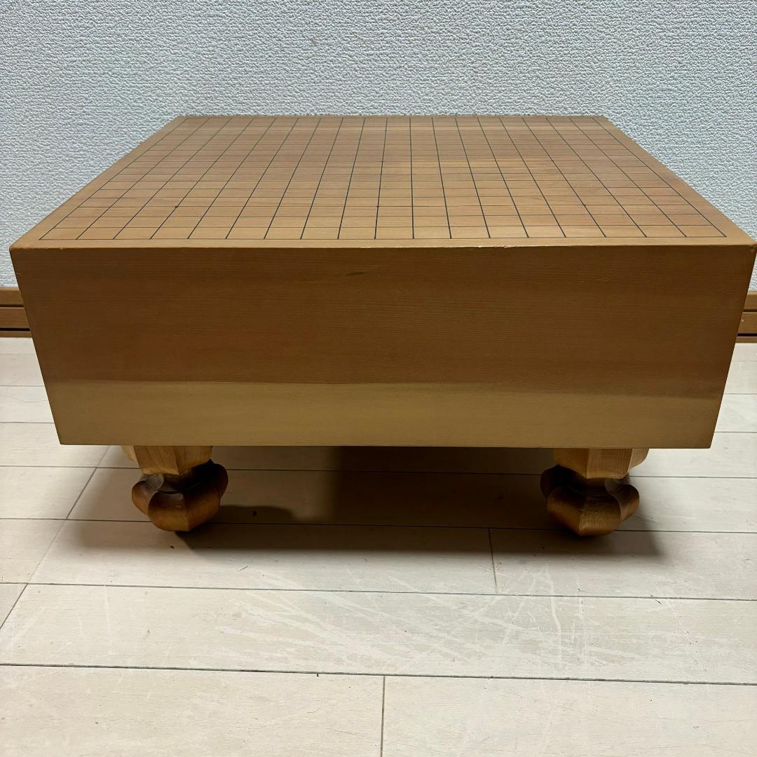 美品☆　碁盤 板目 足付 脚付碁盤