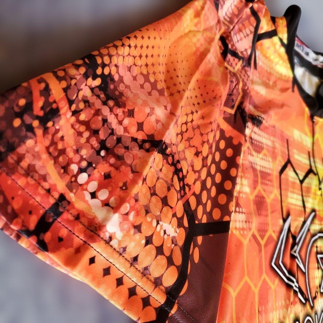 ボウリングウェア　ブラックウィドー　サイズ4XL　オレンジ　大きめ　USA製