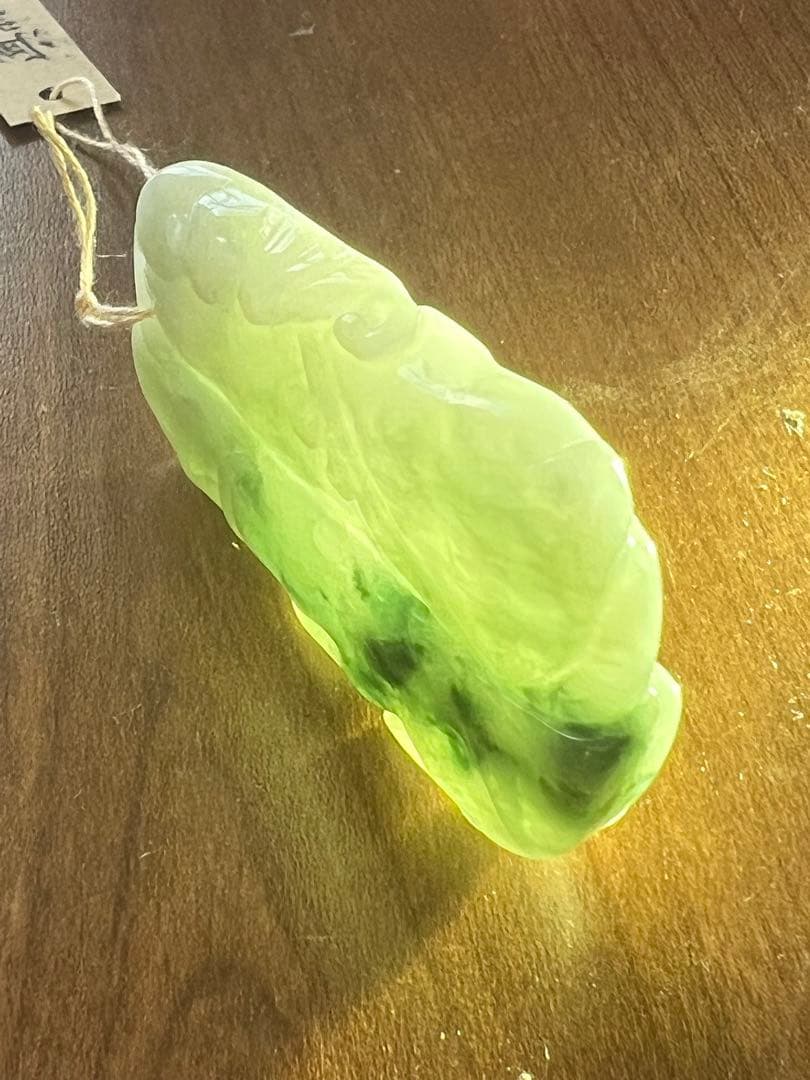 天然翡翠 根付 掛物 H6–17