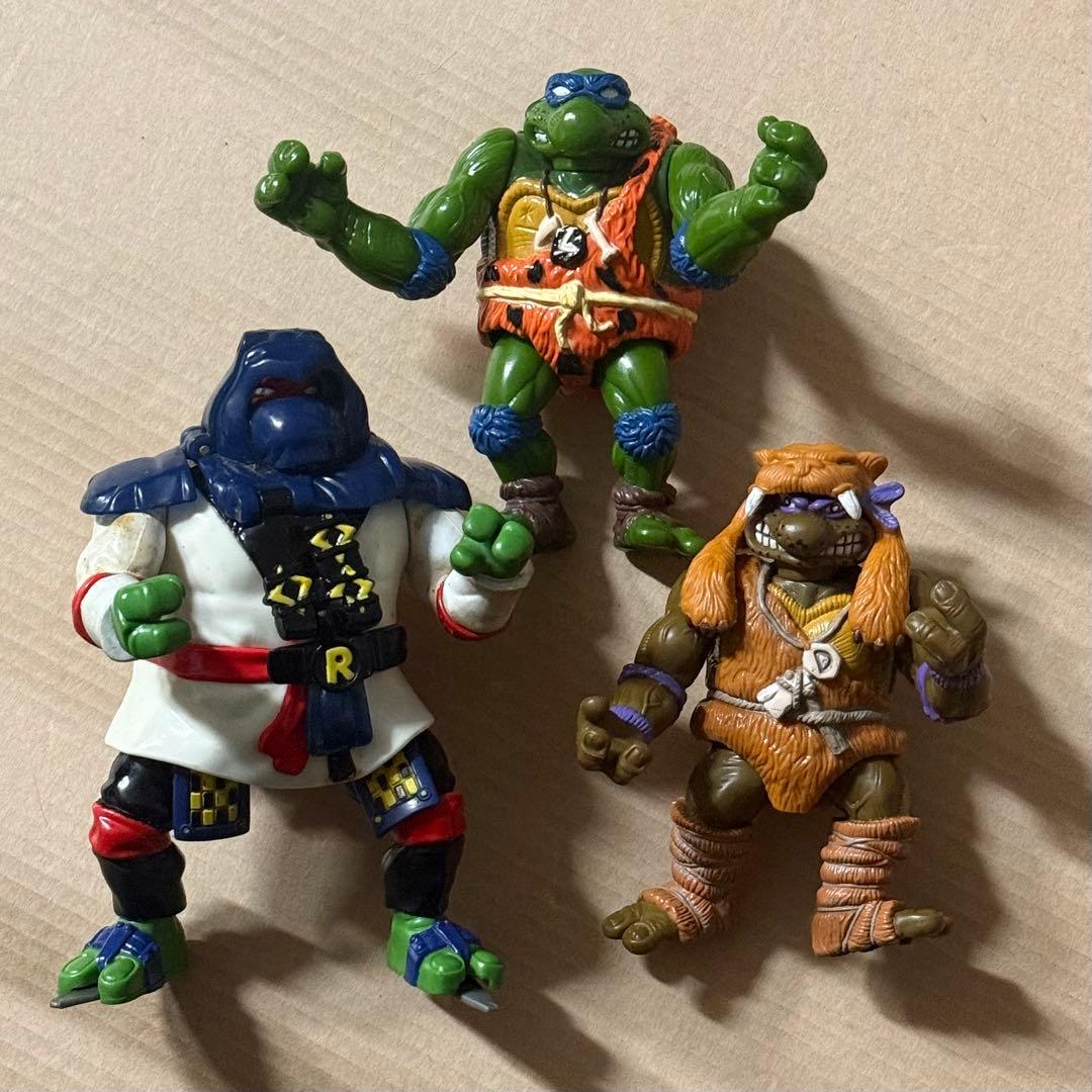 SNT1419 TMNT ミュータントタートルズ フィギュア 3体セット 希少品