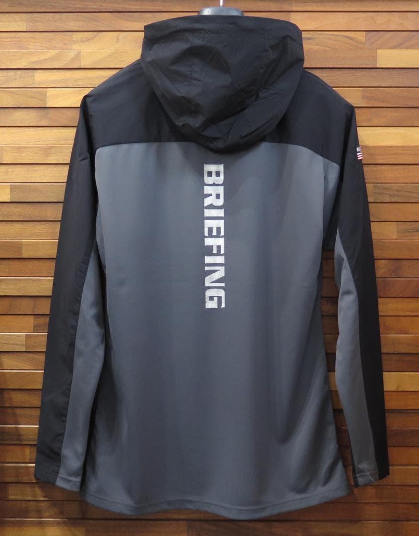 BRIEFING GOLFブリーフィングゴルフ背面ロゴハーフジップフーディーXL
