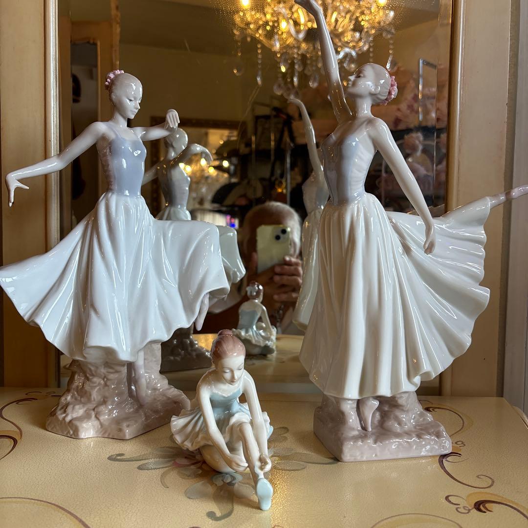 バレリーナ 陶器フィギュア 3体セット