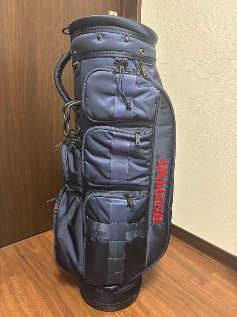 限定　ブリーフィング　キャディバッグ　ネイビー　ゴルフバッグ CR-6