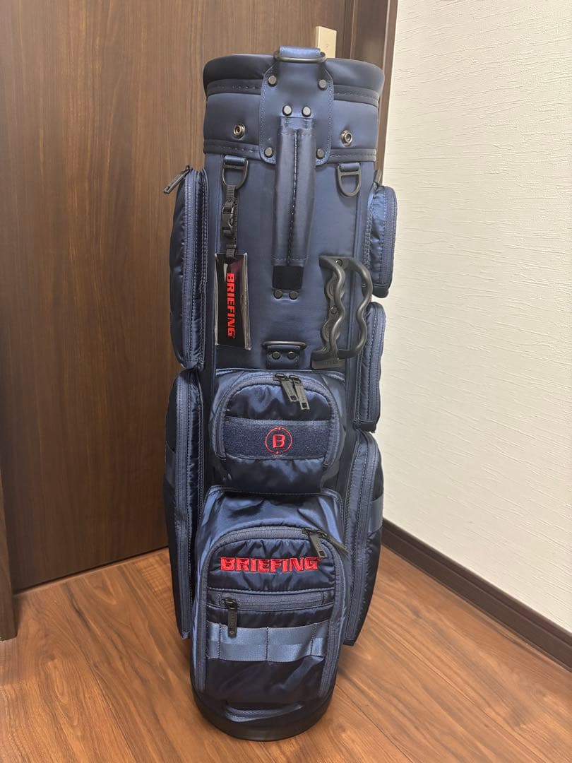 限定　ブリーフィング　キャディバッグ　ネイビー　ゴルフバッグ CR-6