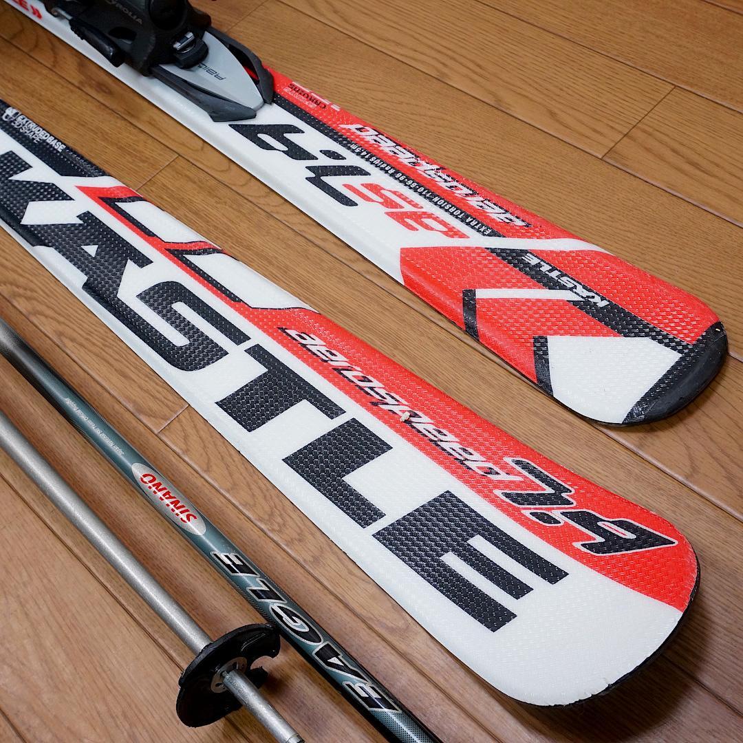 メンテ済 160cm 靴26～26.5cm KASTLE カービングスキーセット