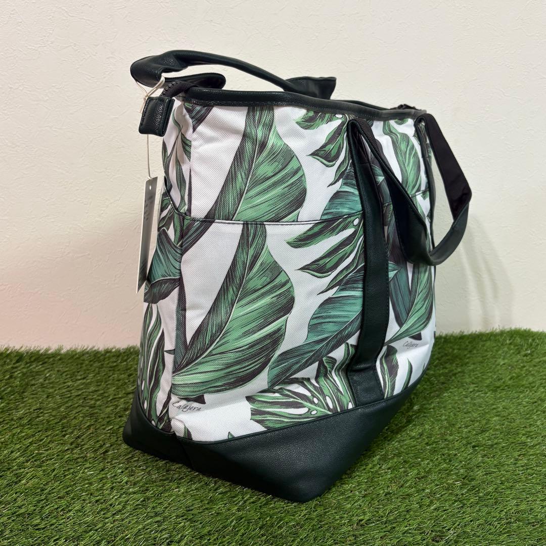 【CALLEJERA】新品　カジェヘラ　リーフ柄トートバッグ　ロッカーバッグ