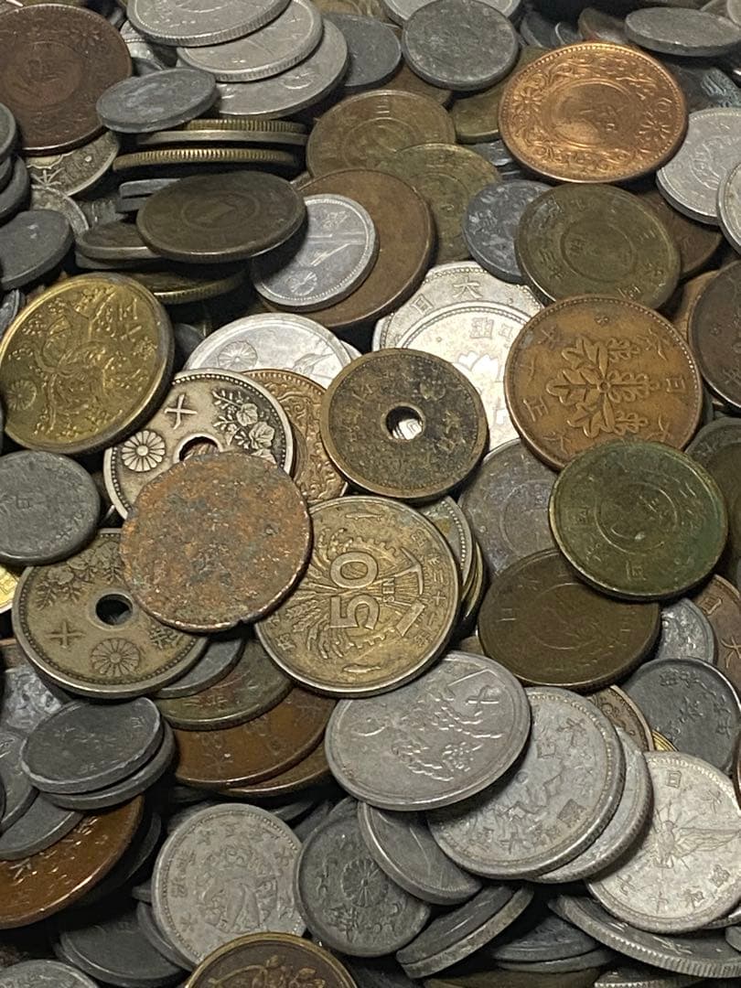 古銭 銅貨黄銅貨青銅貨ニッケル貨錫貨アルミ貨など大量 3.6㎏ NO.63