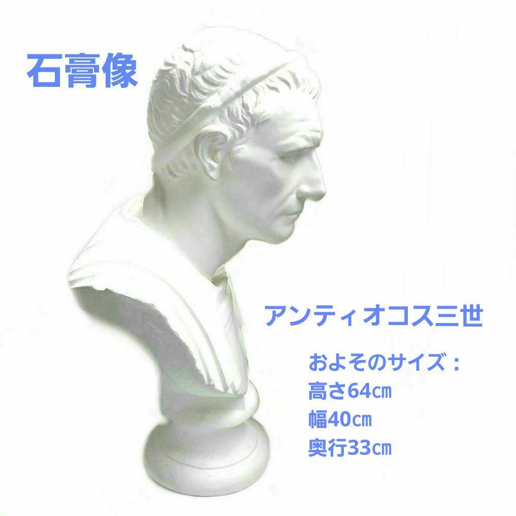 石膏像 アンティオコス三世 胸像 デッサン オブジェ