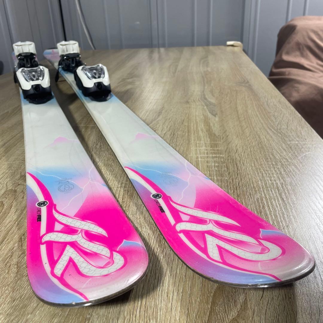 K2 136cm BIGHORN23/23.5cmストック付きスキーセット