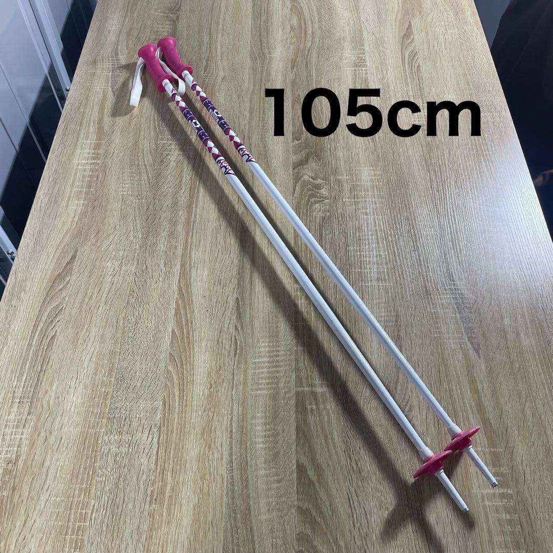 K2 136cm BIGHORN23/23.5cmストック付きスキーセット