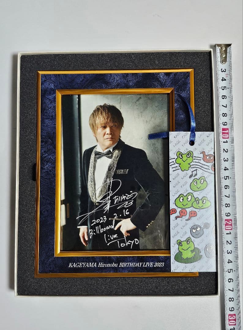 影山ヒロノブ バースデーライブ2023 特典フォトフレーム2点と栞2点　計4点
