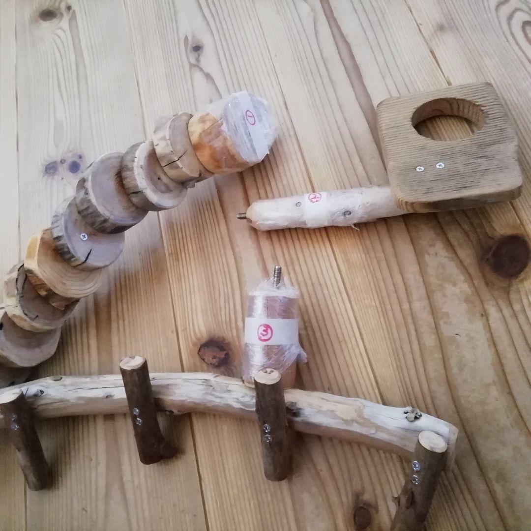 瑛 バードアスレチックジム大型 天然木 自然木 流木 止まり木 インコ