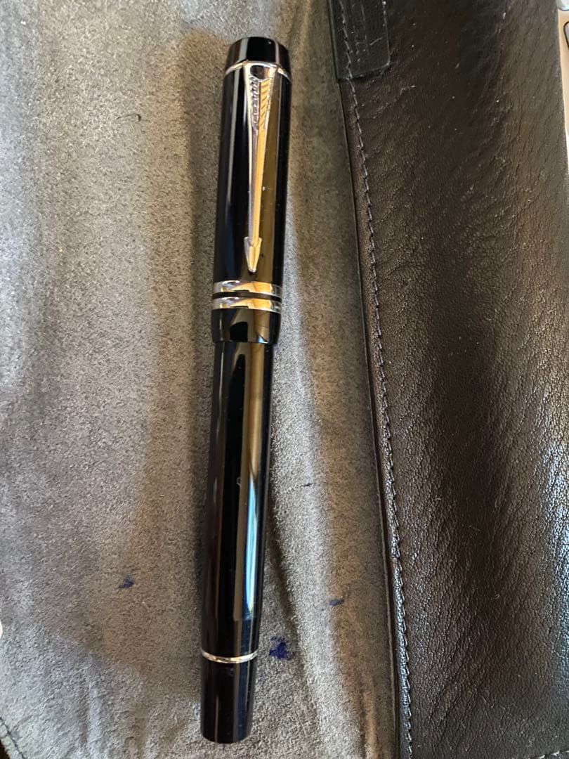 パーカー　デュオフォールド　万年筆　インターナショナル　ブラックCT 細字