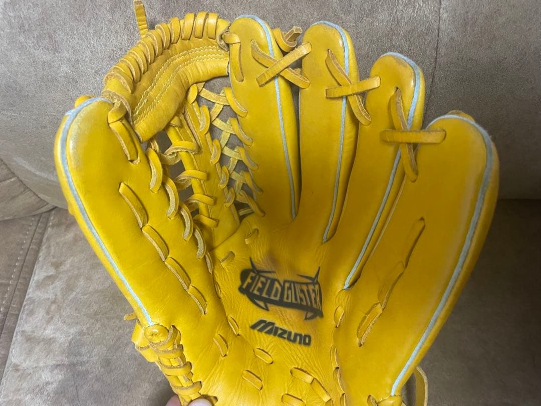 Mizuno Field Guster 軟式グローブ イエロー