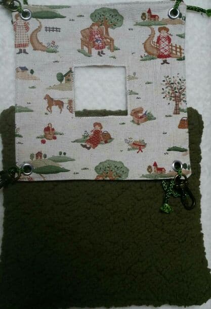 モモンガハウス(カントリー)  ボア モスグリーン  2050円