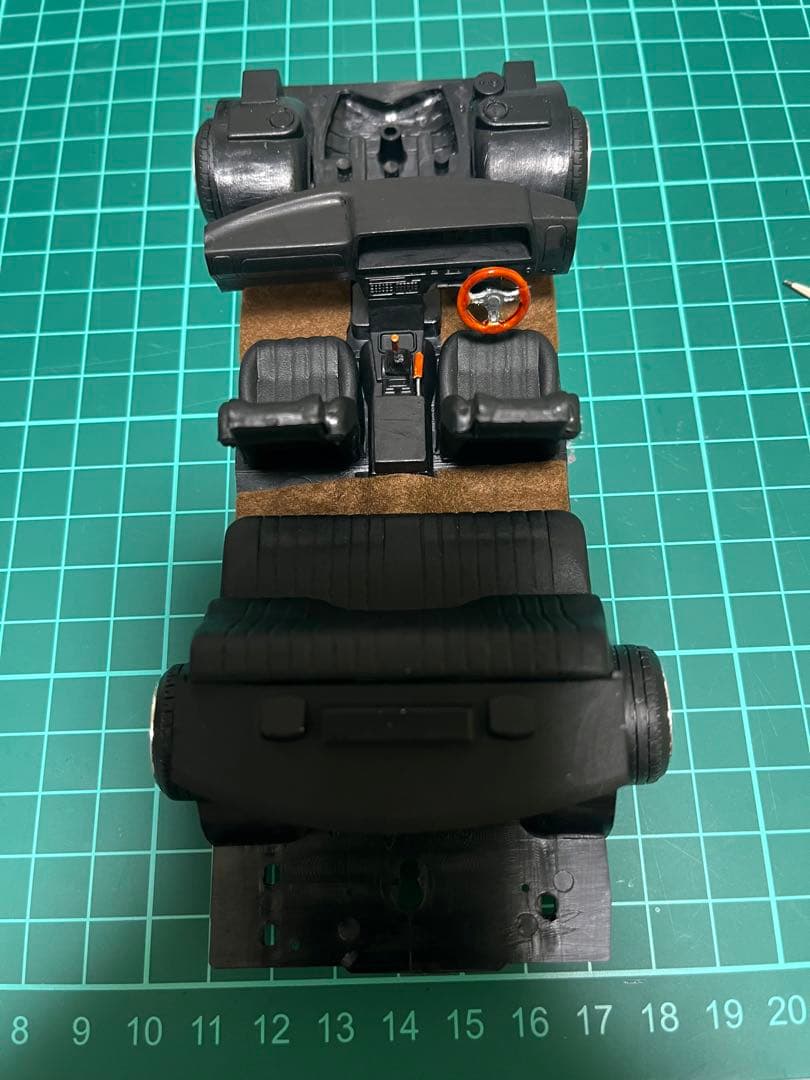 プラモデル車完成品　アオシマ　1/24  ジャパン4Dr  街道レーサー 旧車