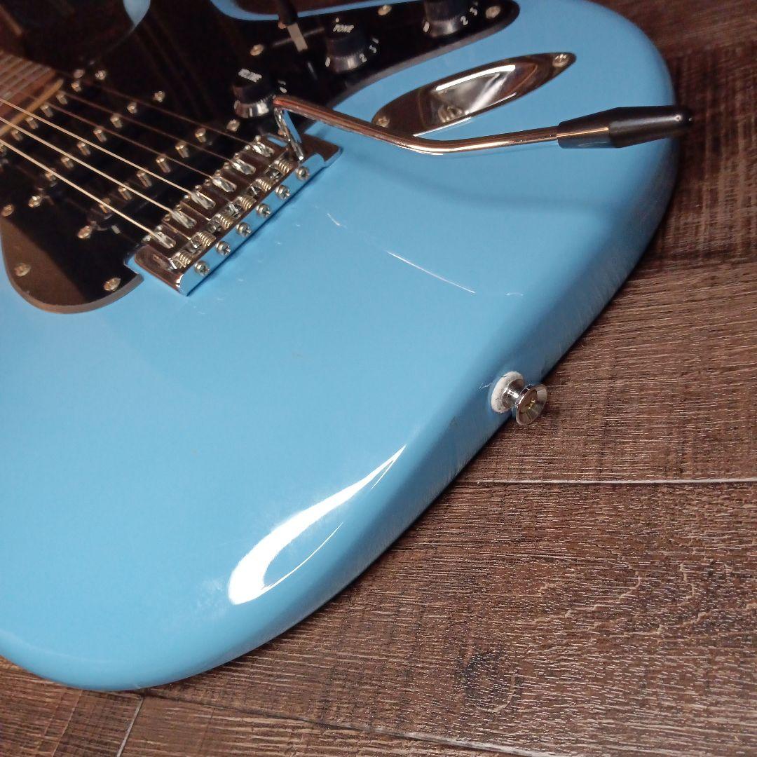 美品 Squier スクワイヤー BLUE ストラト エレキギター ケース