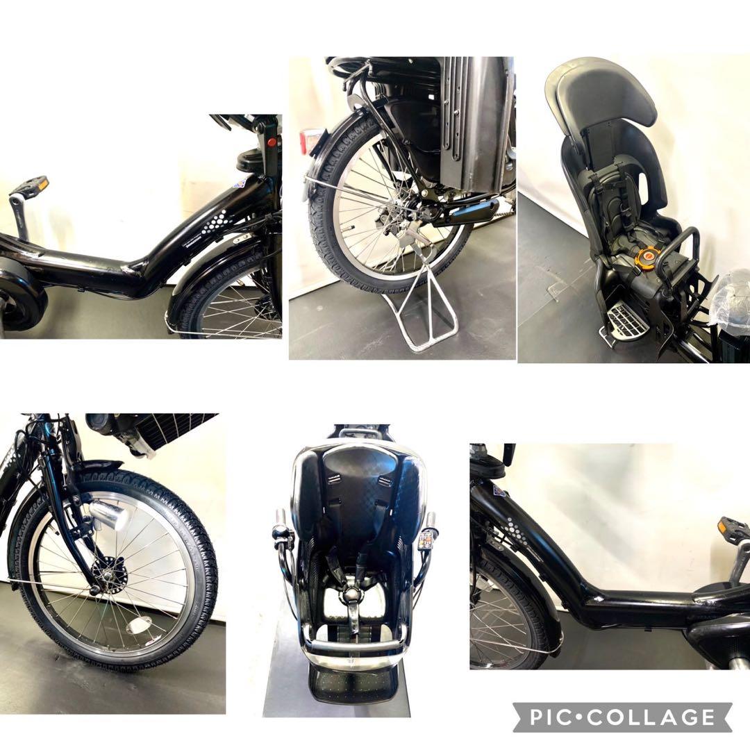 1年保証 送料無料　ブリヂストン　20インチ 子供乗せ　黒色　電動アシスト自転車