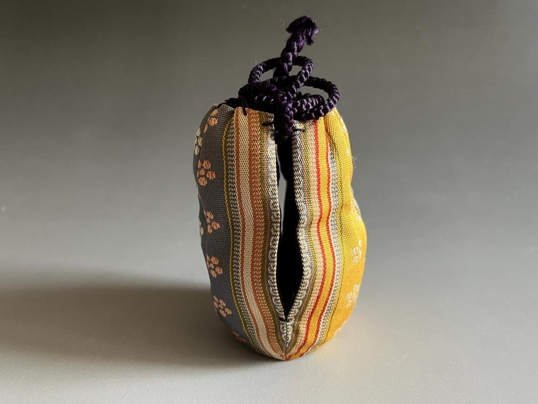 亀井楽山　高取　瓢形茶入　茶道具