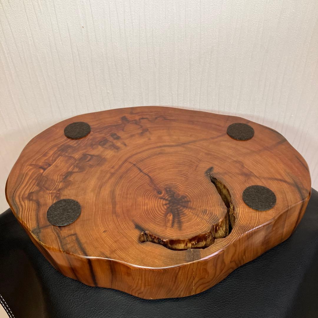 【最終値引】希少　屋久杉飾り台　一枚板　屋久杉　屋久杉工芸品　世界遺産　花台