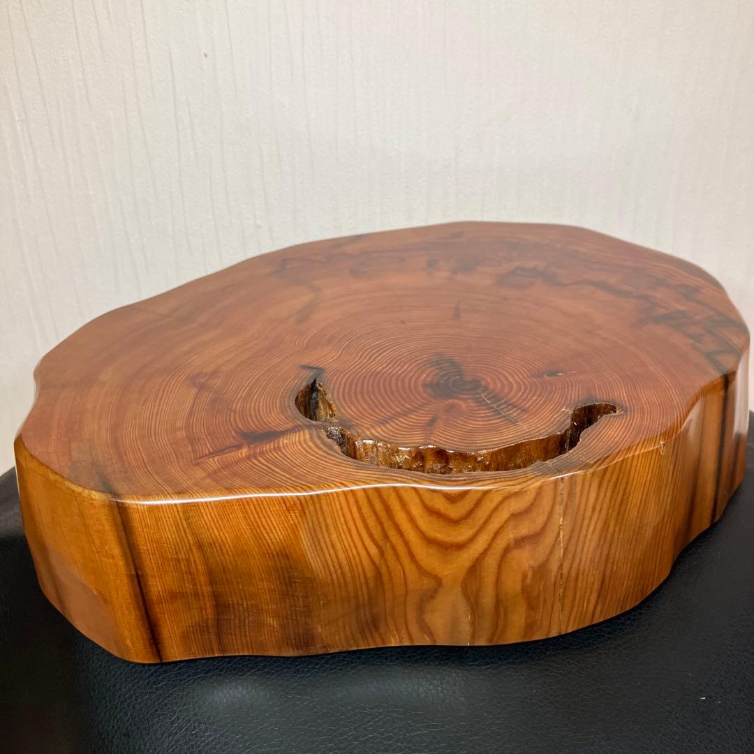 【最終値引】希少　屋久杉飾り台　一枚板　屋久杉　屋久杉工芸品　世界遺産　花台