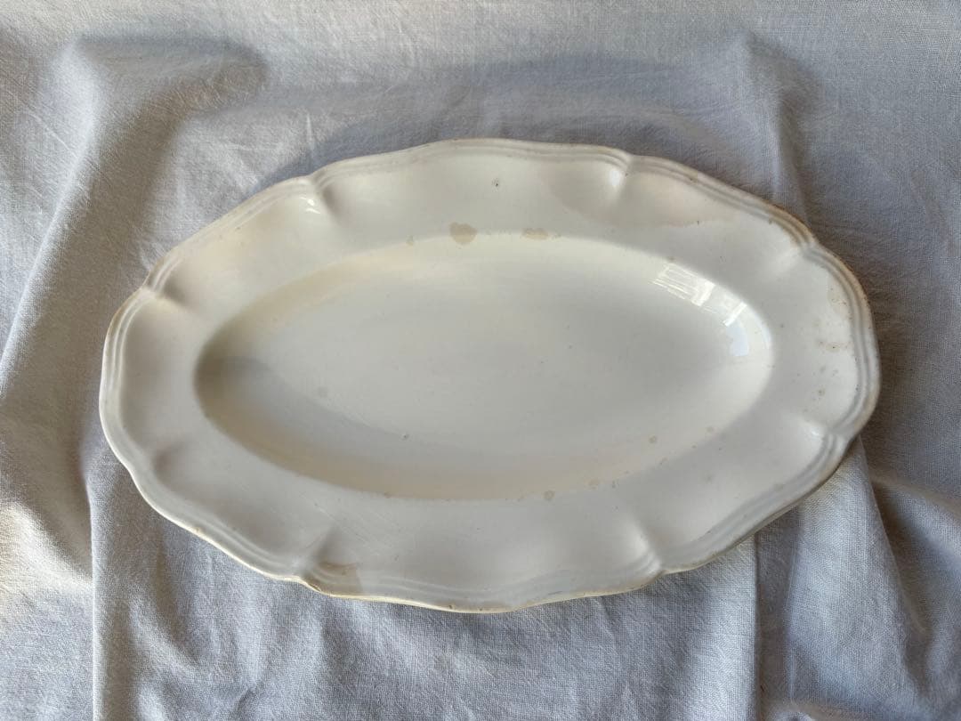 フランスアンティーク　サルグミンヌ 花リム　ラヴィエ